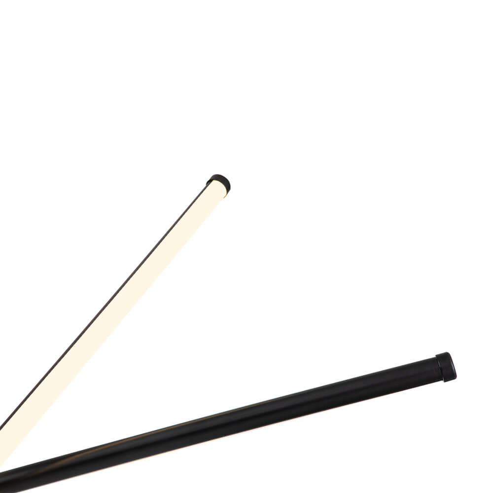 3-Light LED Tube Sputnik Chandelier