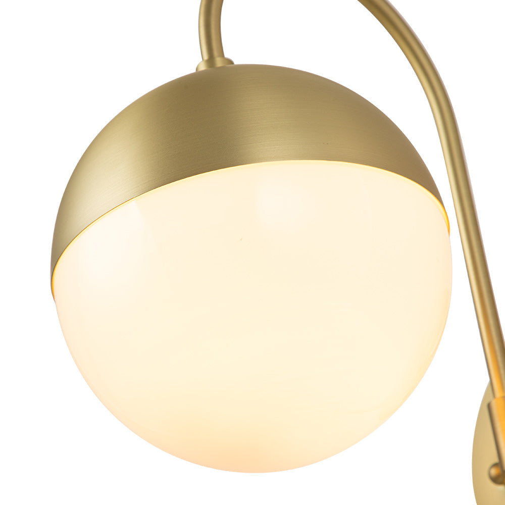 Goose Arm Globe Wall Sconce