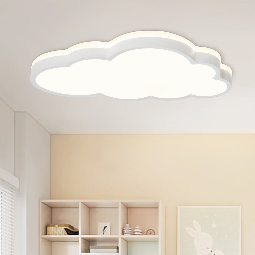 (OpenBox) LED Cloud Light Fixture Dimmable Flush Mount for Kids