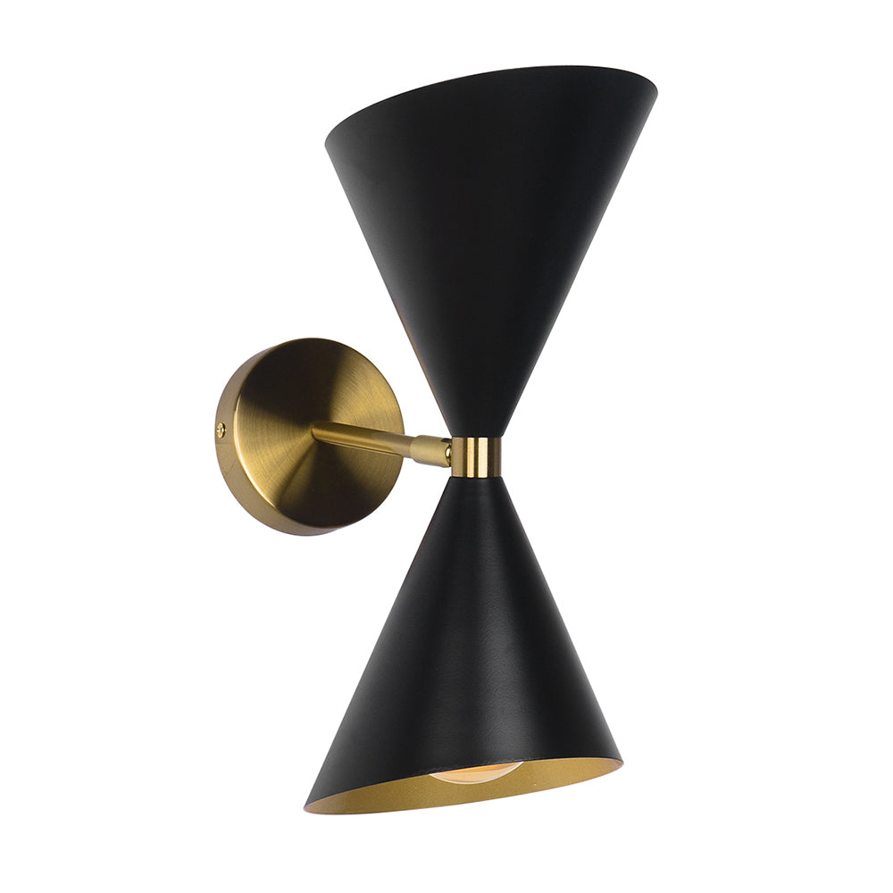 Mid-Century Modern Black Wall Sconce
