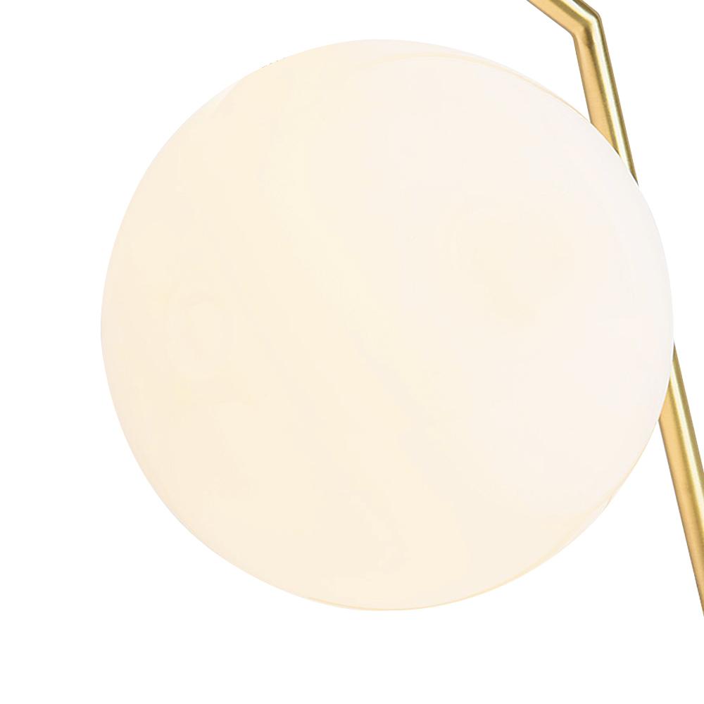 1-Light Opal Glass Globe Pendant Light