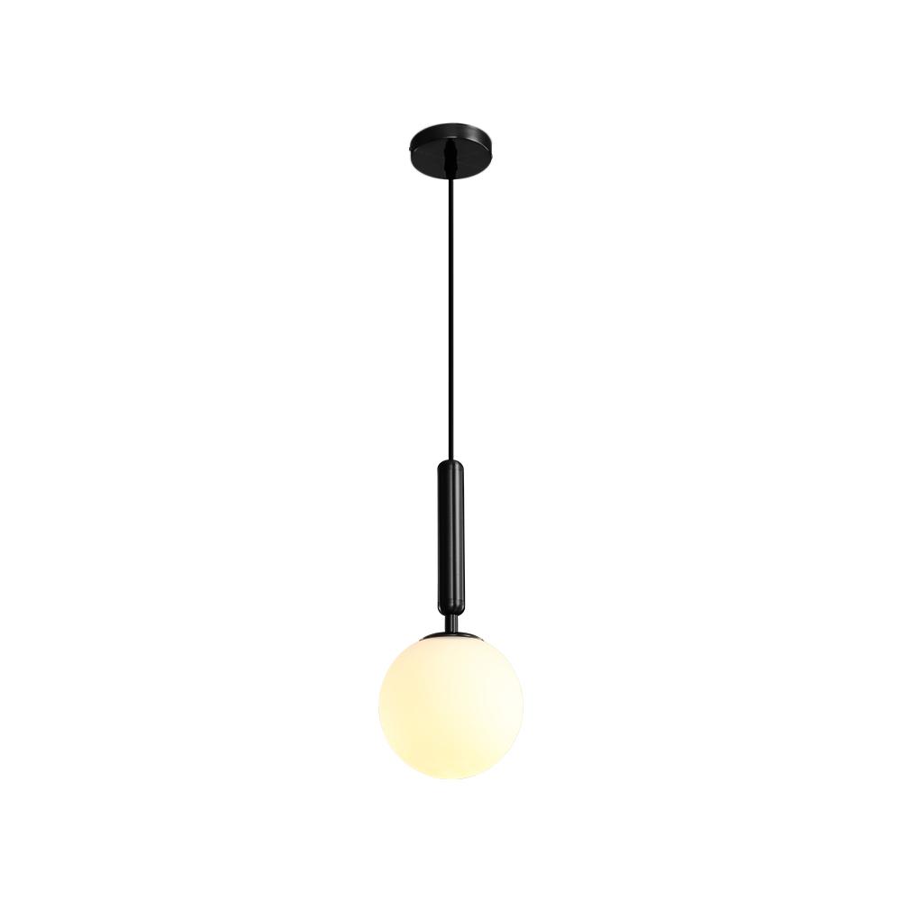 Mid-century 1-light Glass Globe Pendant Light