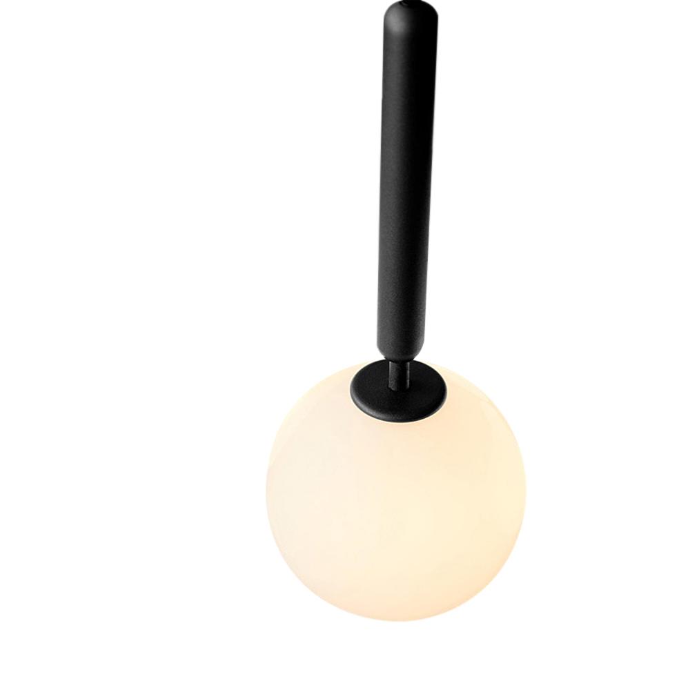 Mid-century 1-light Glass Globe Pendant Light