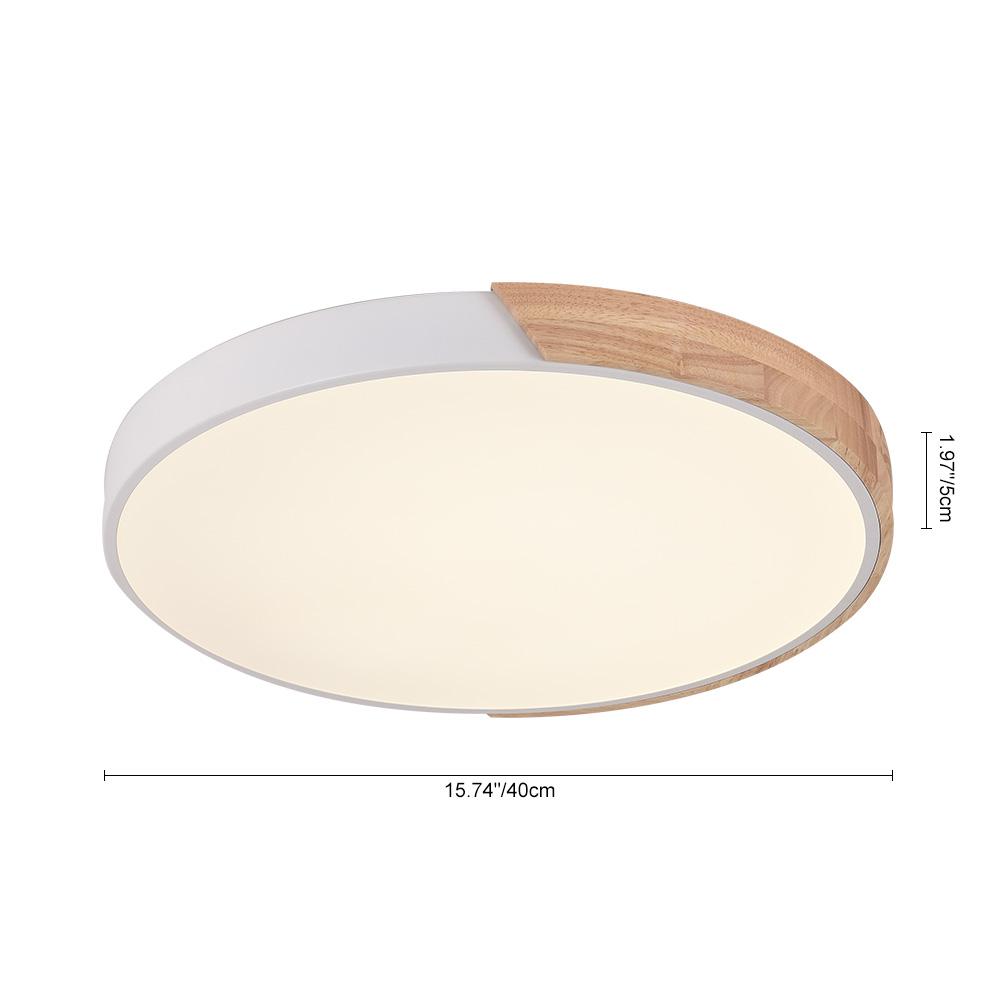 Minimalist LED Flush Mount Drum Light