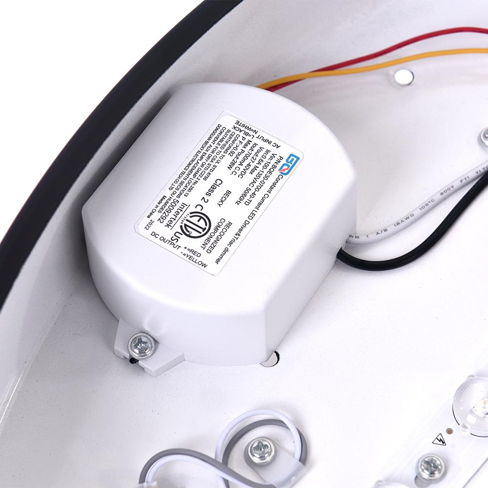 Minimalist LED Drum Flush Mount Ceiling Light