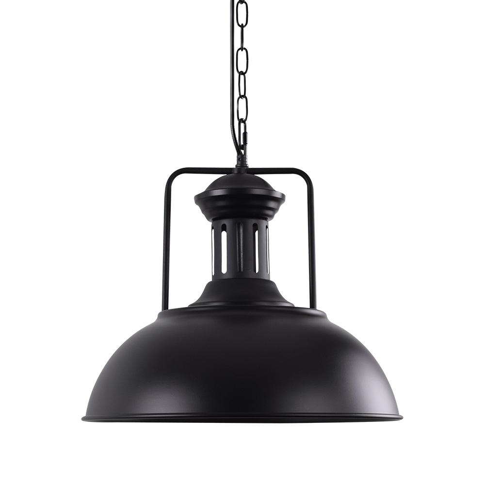 1-Light Industrial Dome Pendant Light