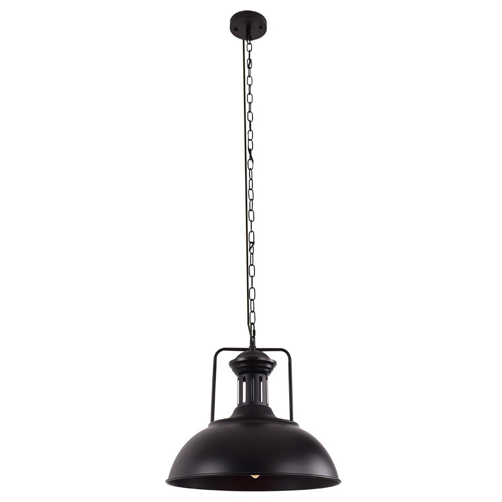 1-Light Industrial Dome Pendant Light