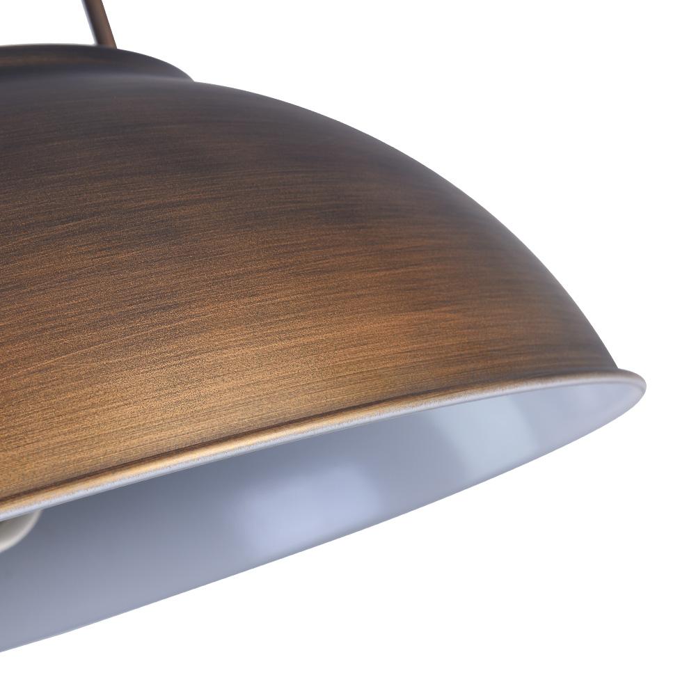 1-Light Industrial Dome Pendant Light