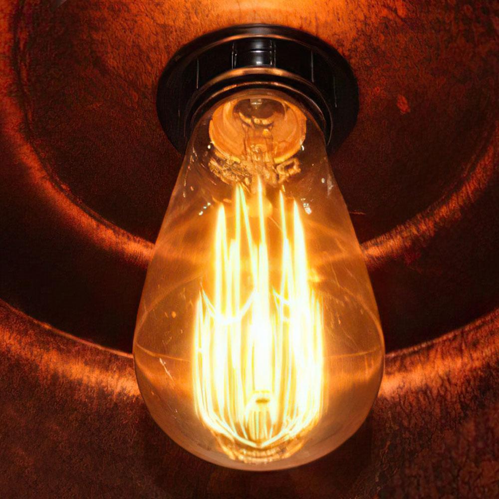 1-Light Industrial Dome Pendant Light
