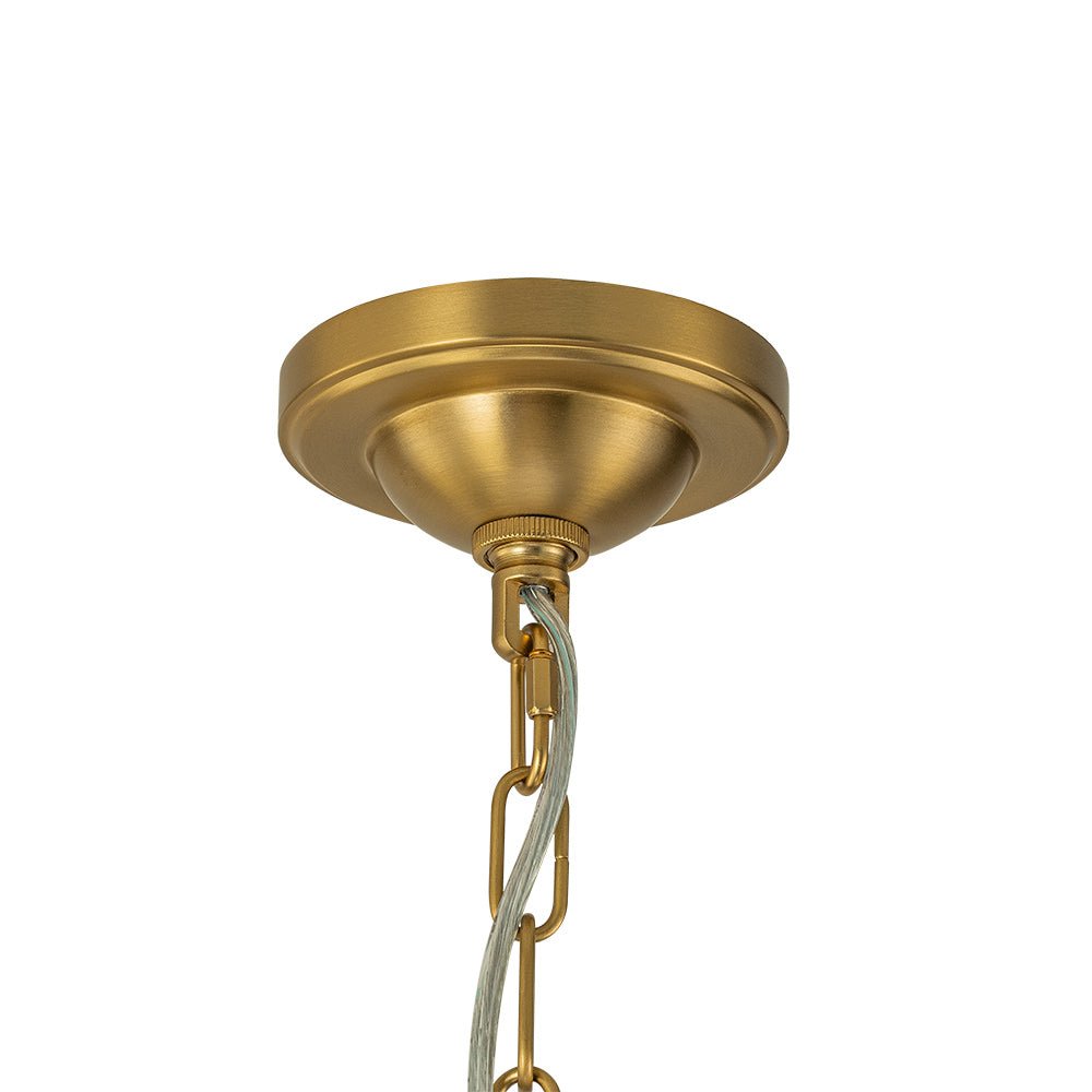 12-Light Opal Glass Globe Sputnik Chandelier