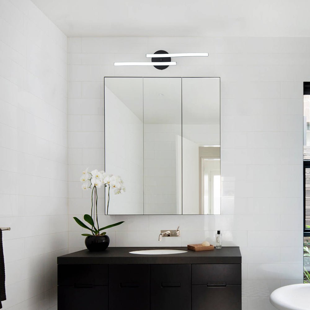 2-Light Wavy Linear Dimmable LED Flush Mount Wall Light