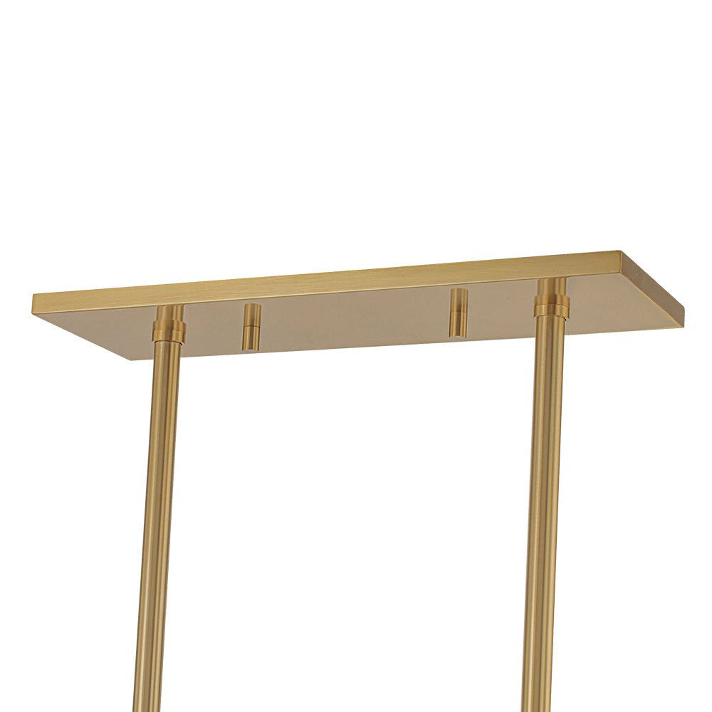 (OpenBox) 3-Light Creamy Ceramic Shade Island Linear Pendant