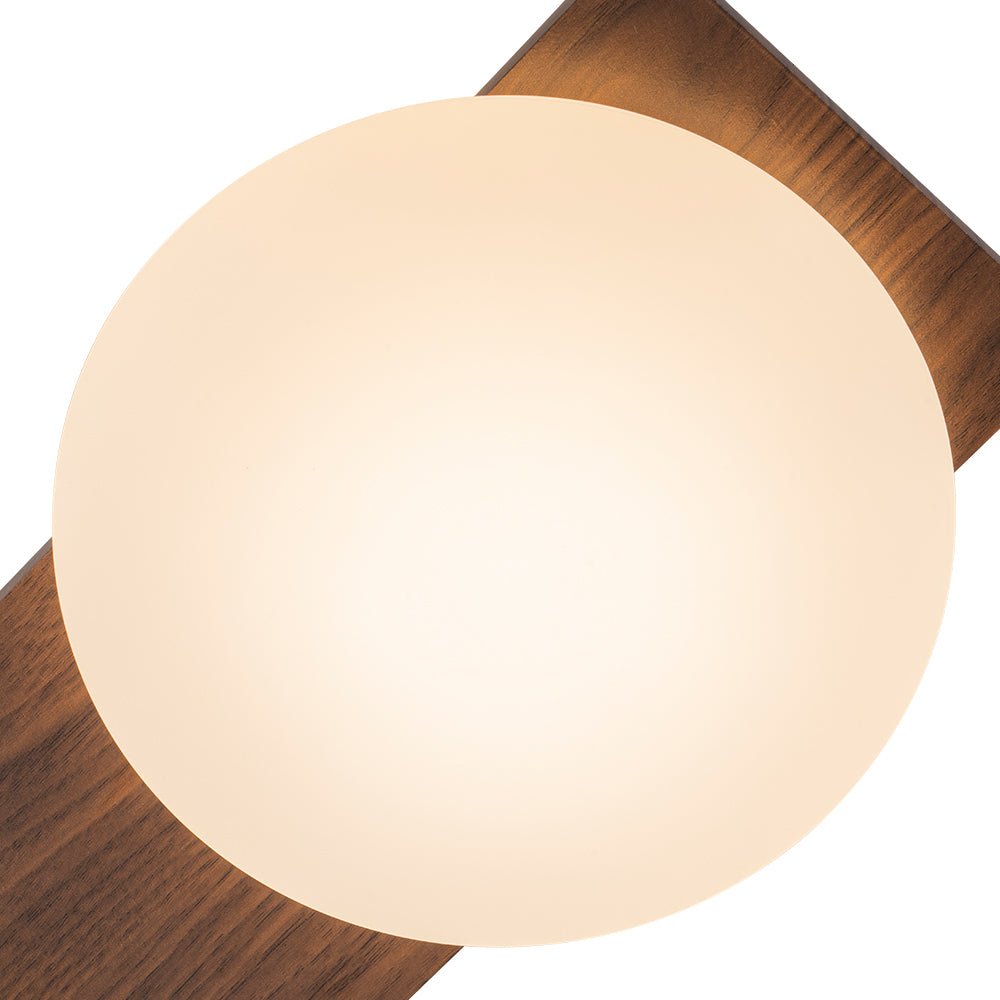 3-Light Dimmable LED Rustic Linear Flush Mount Light