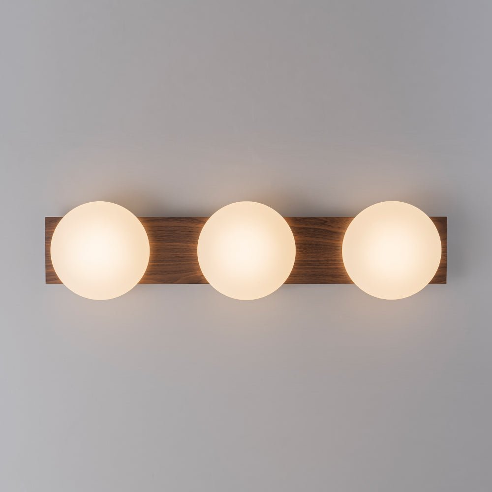 3-Light Dimmable LED Rustic Linear Flush Mount Light