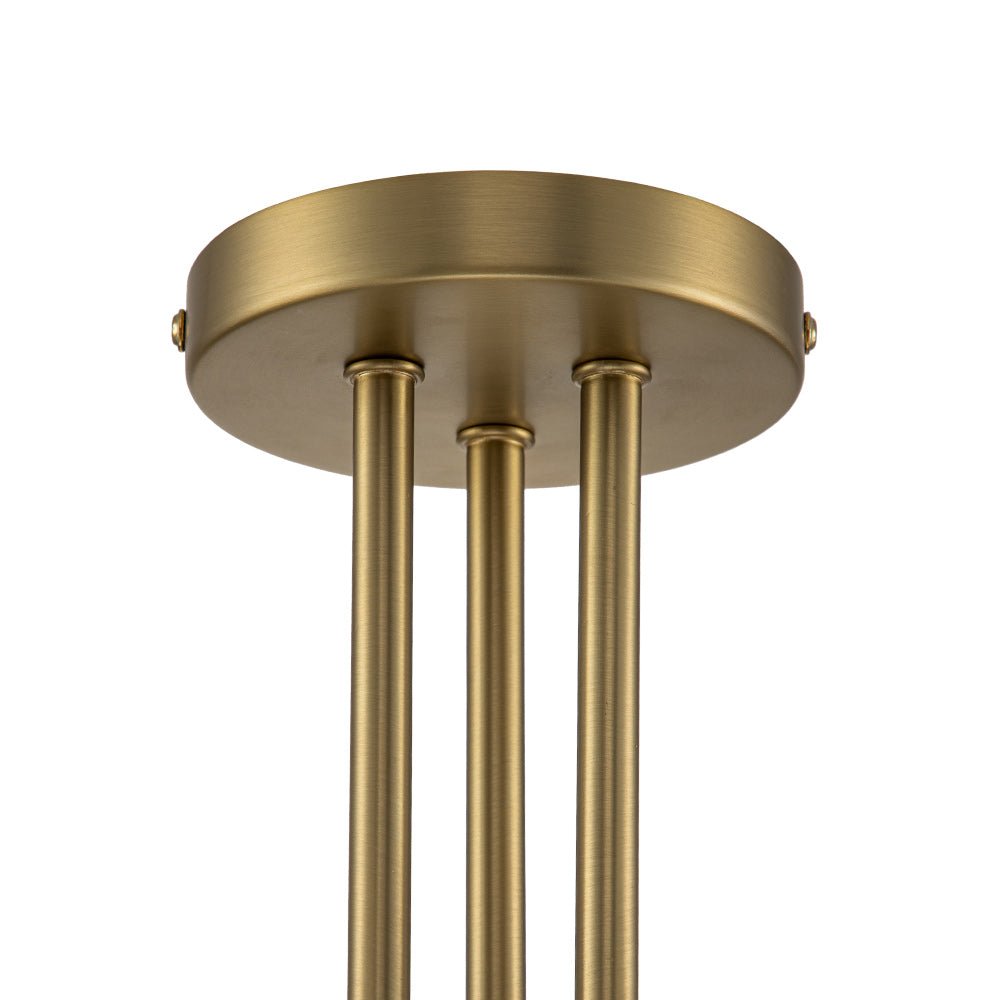 3-Light Frosted Glass Globe Ceiling Light