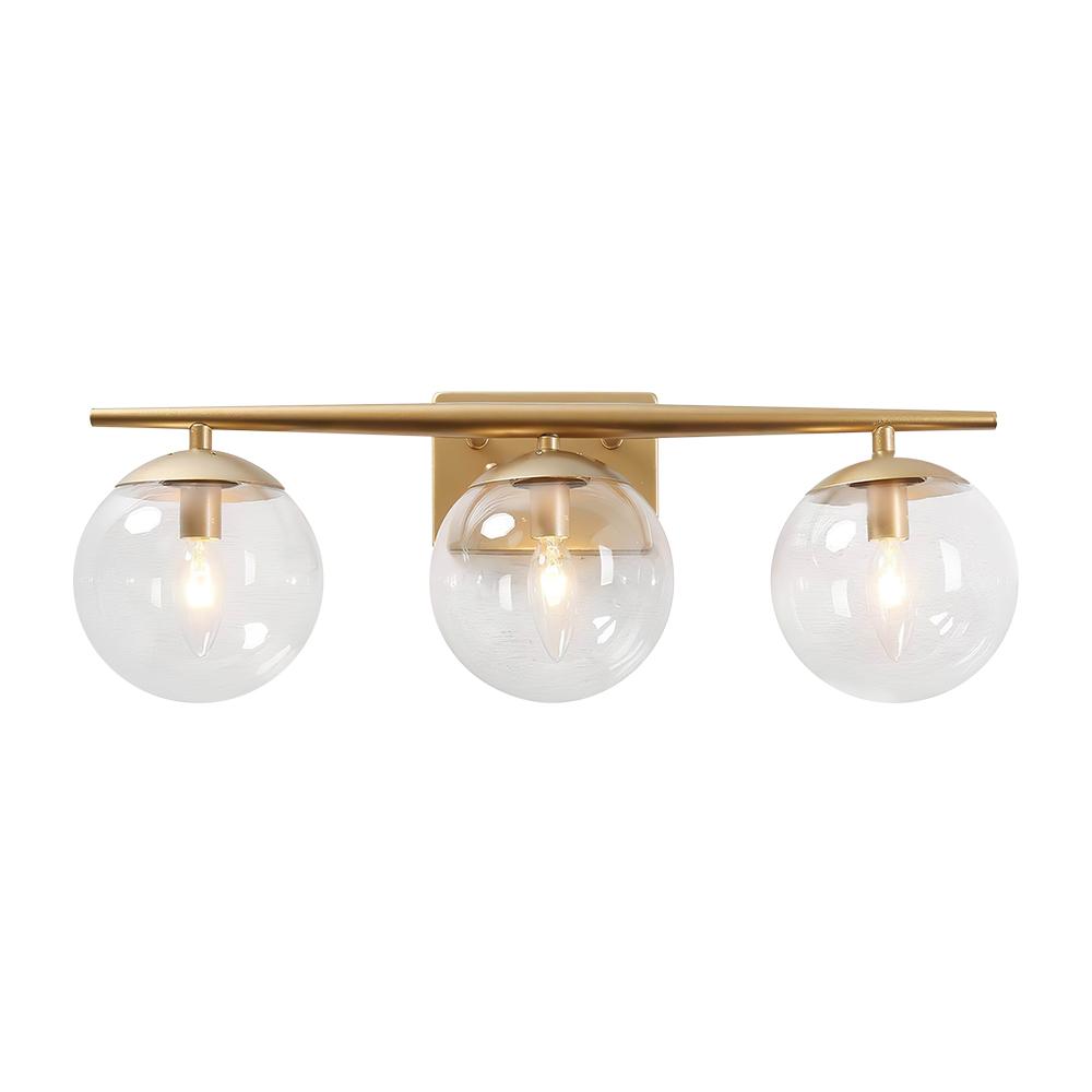 3-light Globe Vanity Wall Light
