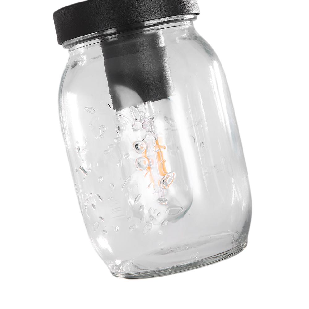 4-light Mason Jar Island Pendant