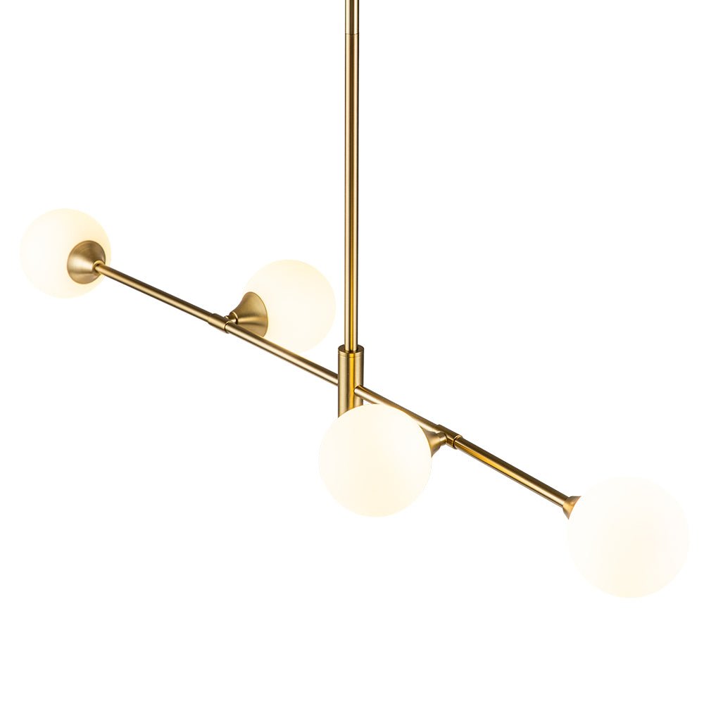 (OpenBox) 4-Light Opal Glass Globe Kitchen Island Pendant