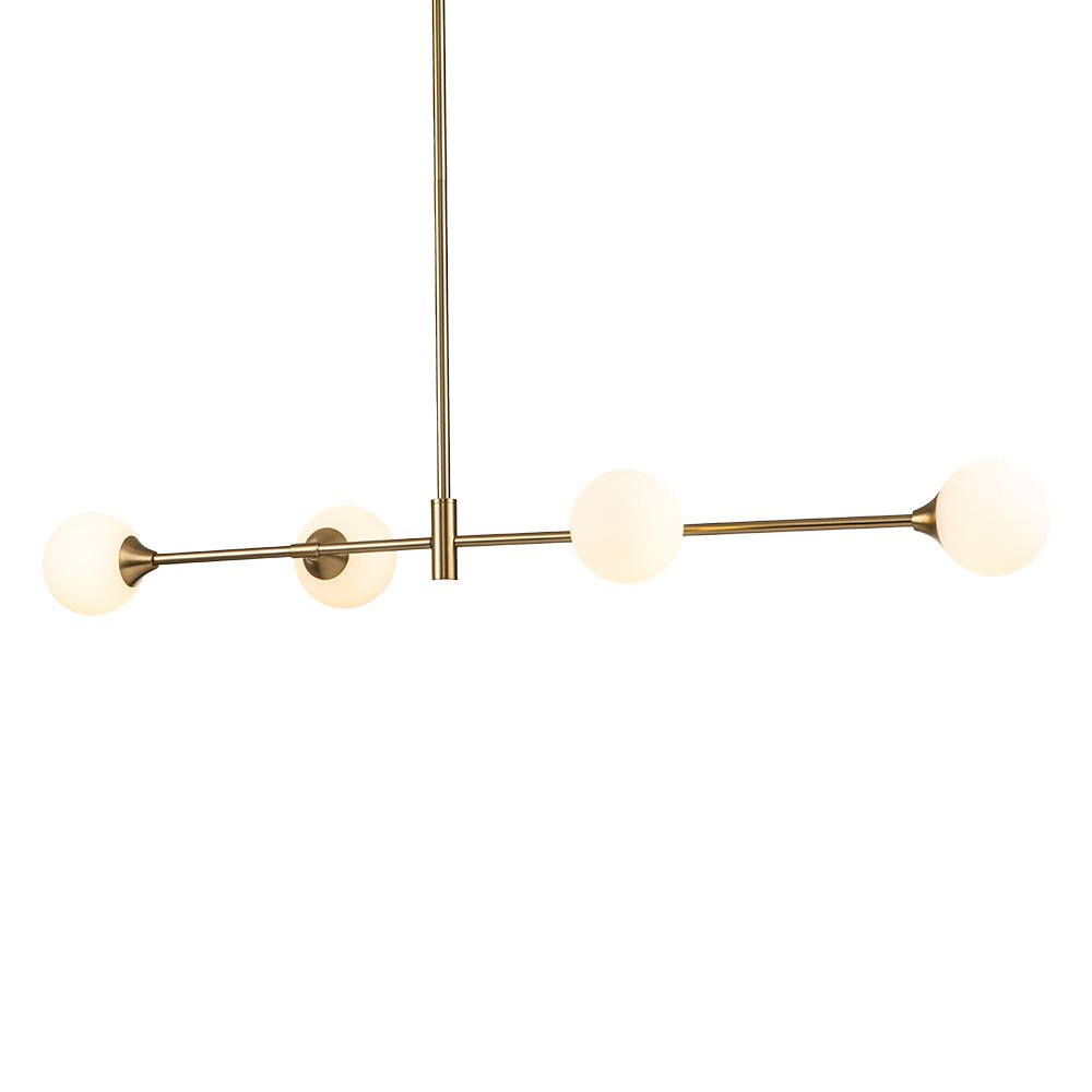 (OpenBox) 4-Light Opal Glass Globe Kitchen Island Pendant