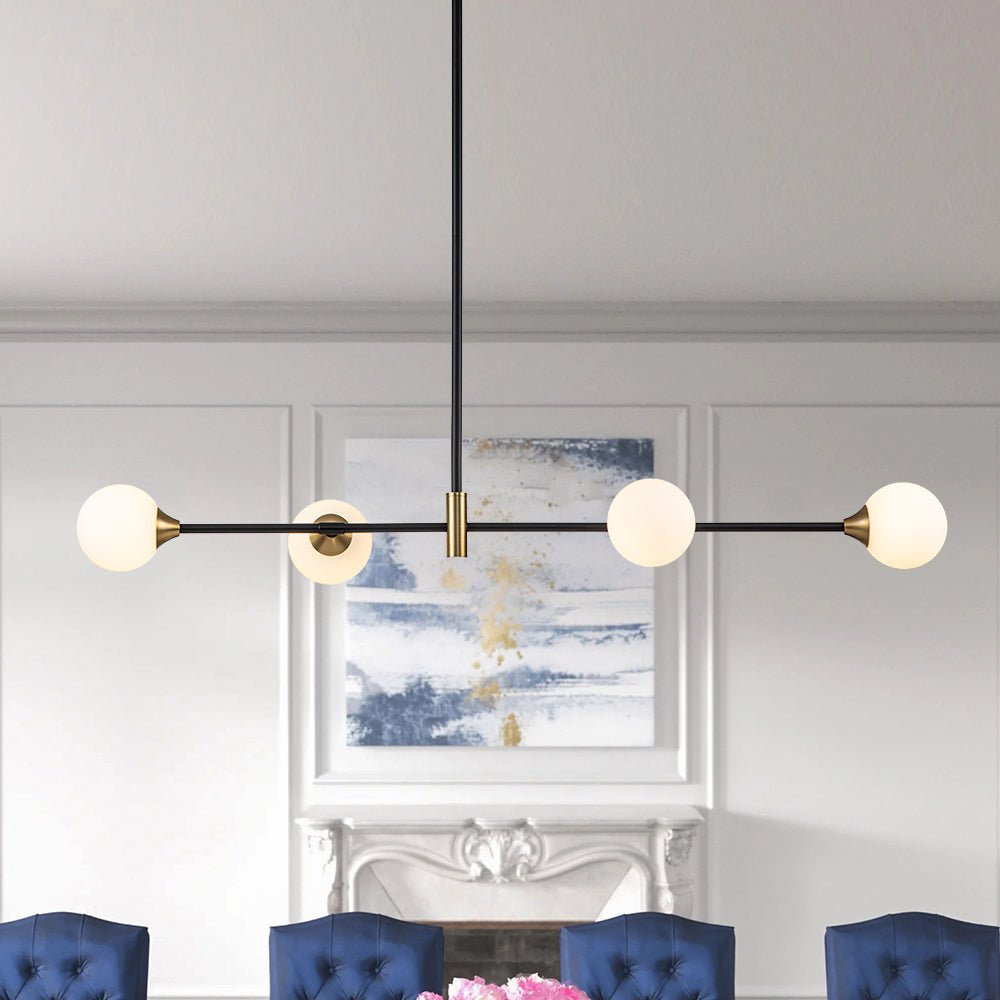 (OpenBox) 4-Light Opal Glass Globe Kitchen Island Pendant