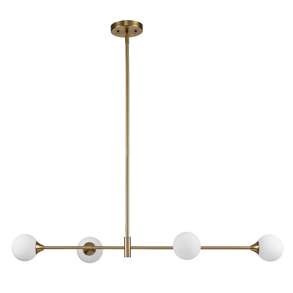 (OpenBox) 4-Light Opal Glass Globe Kitchen Island Pendant