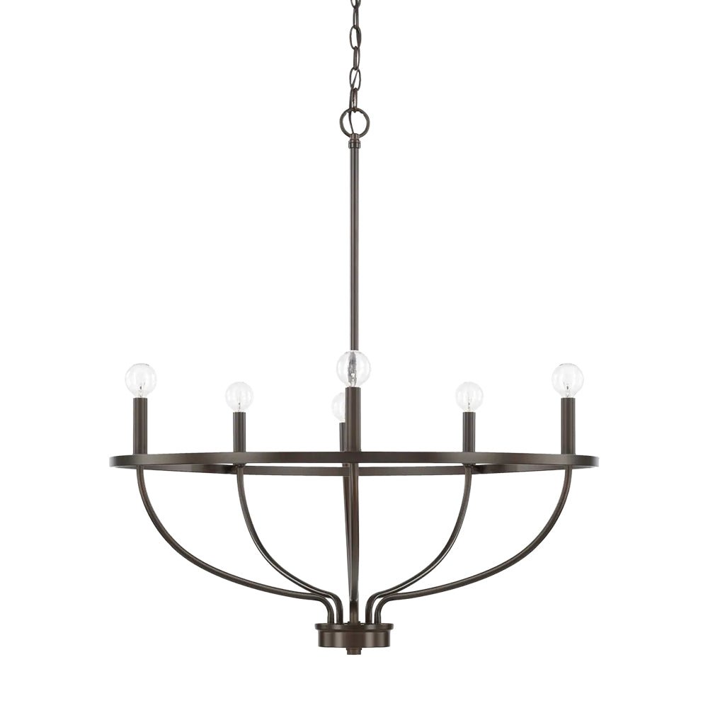 6-Light Round Candle Style Chandelier