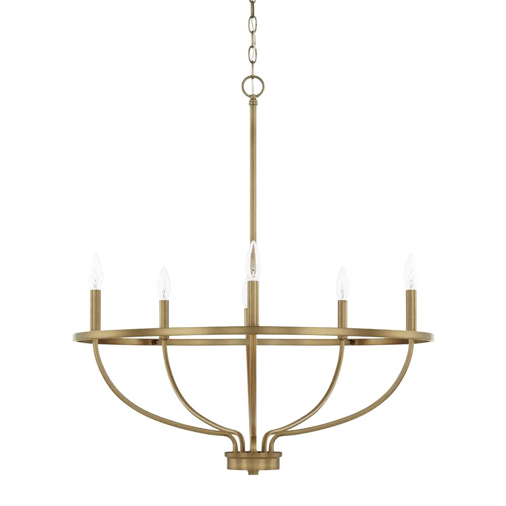6-Light Round Candle Style Chandelier