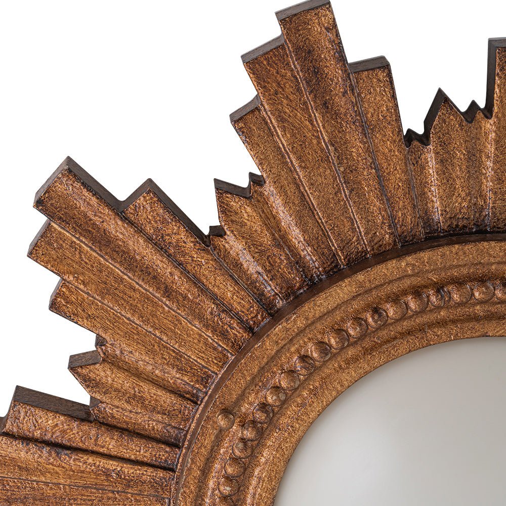 Antique Apollo Sunburst Sculpture Flush Mount / Wall Light