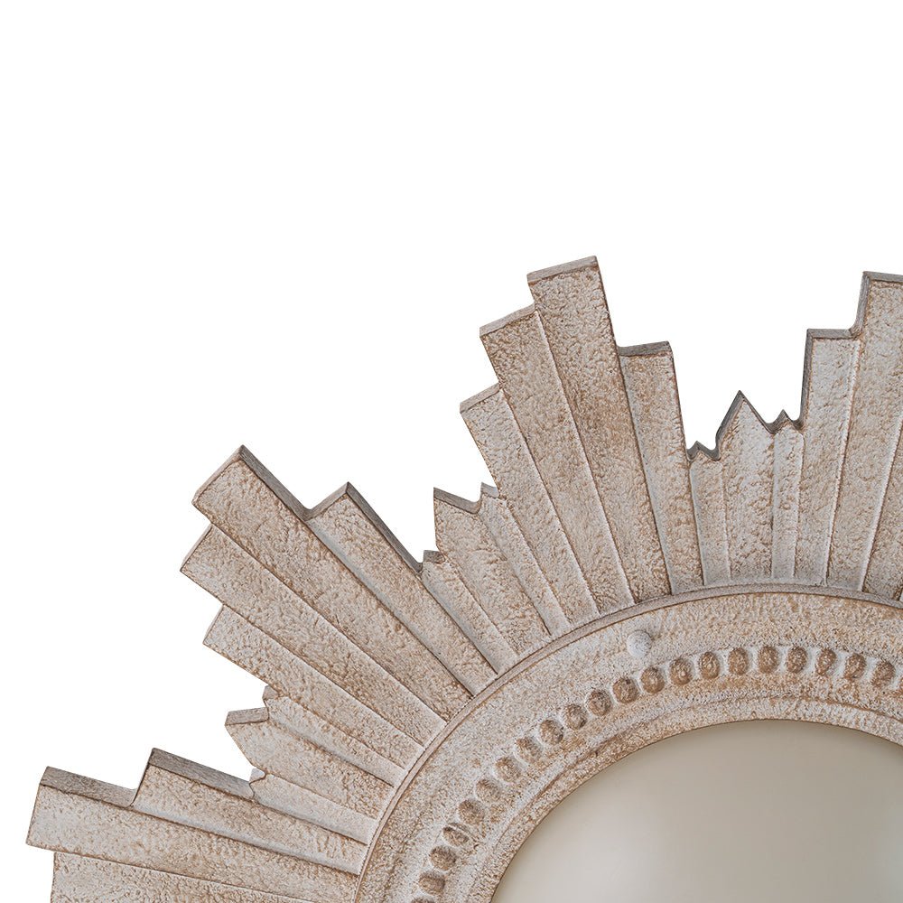 Antique Apollo Sunburst Sculpture Flush Mount / Wall Light
