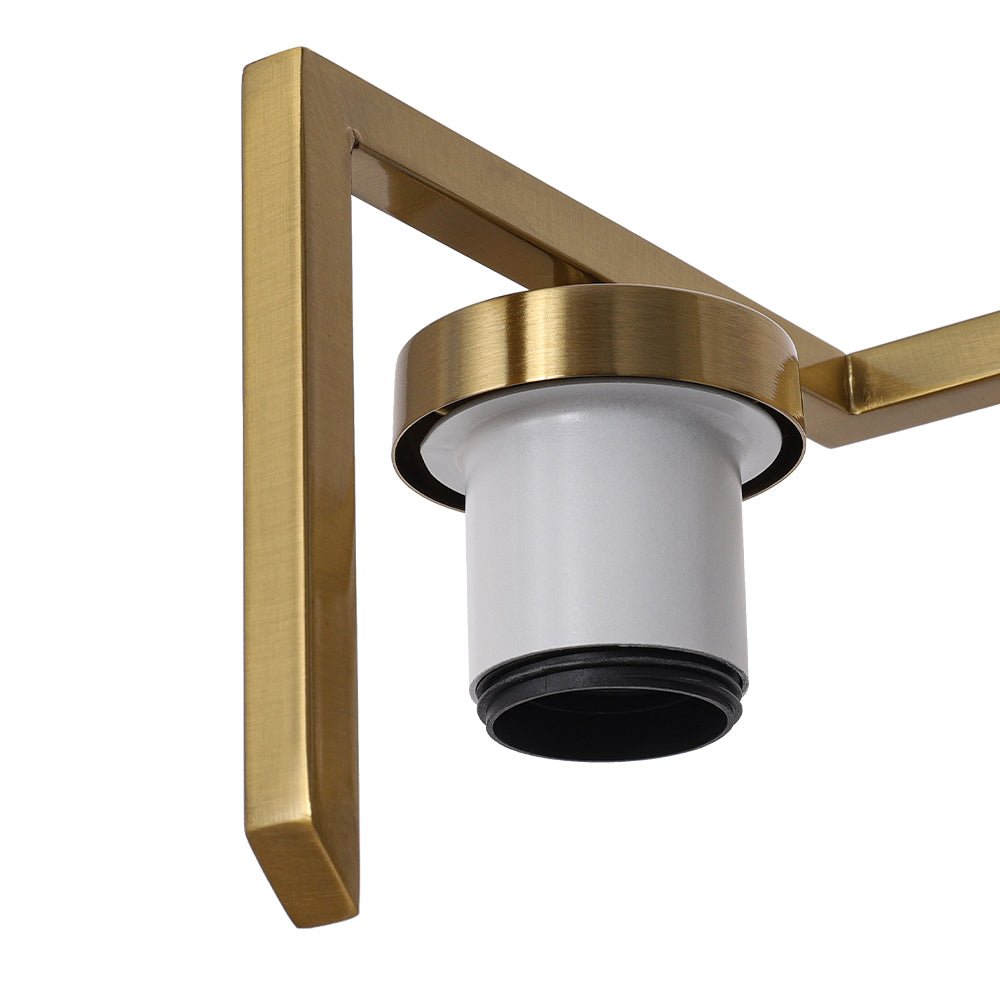 Brass 3-Light Frosted Glass Cylindrical Shade Vanity Wall Sconce