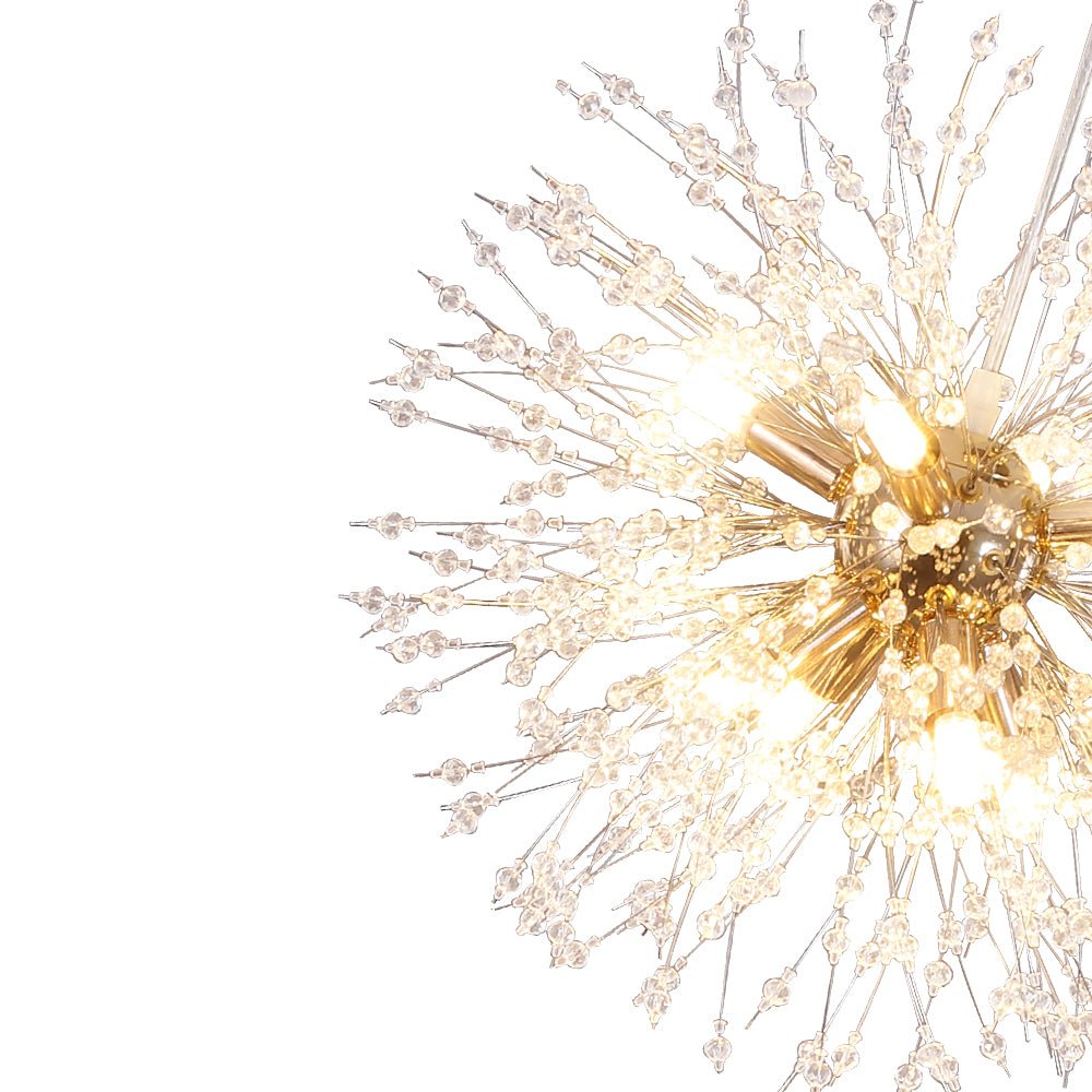 Brass Cluster Firework Dandelion Pendant Chandelier