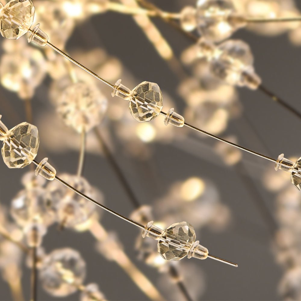 Brass Cluster Firework Dandelion Pendant Chandelier