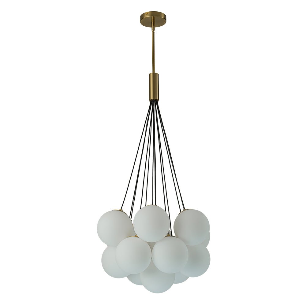 Cloud Style Opal Glass Cluster Bubble Chandelier Pendant Light