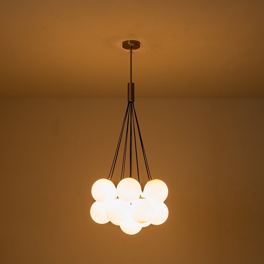 Cloud Style Opal Glass Cluster Bubble Chandelier Pendant Light