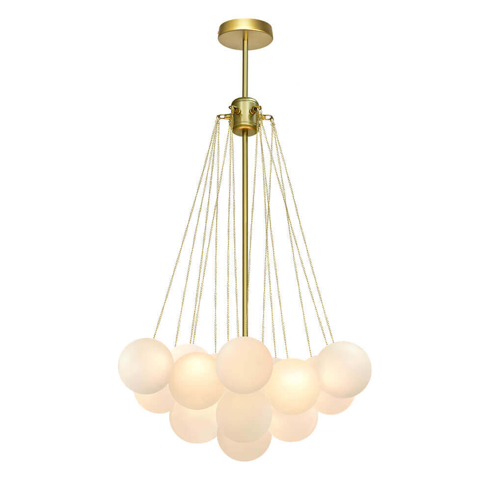 Cluster Frosted Glass Bubble Chandelier