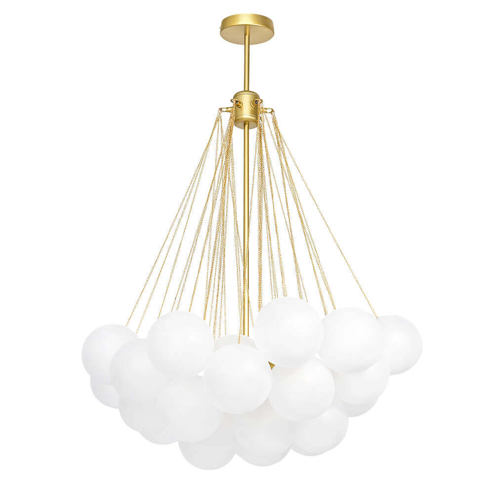 Cluster Frosted Glass Bubble Chandelier