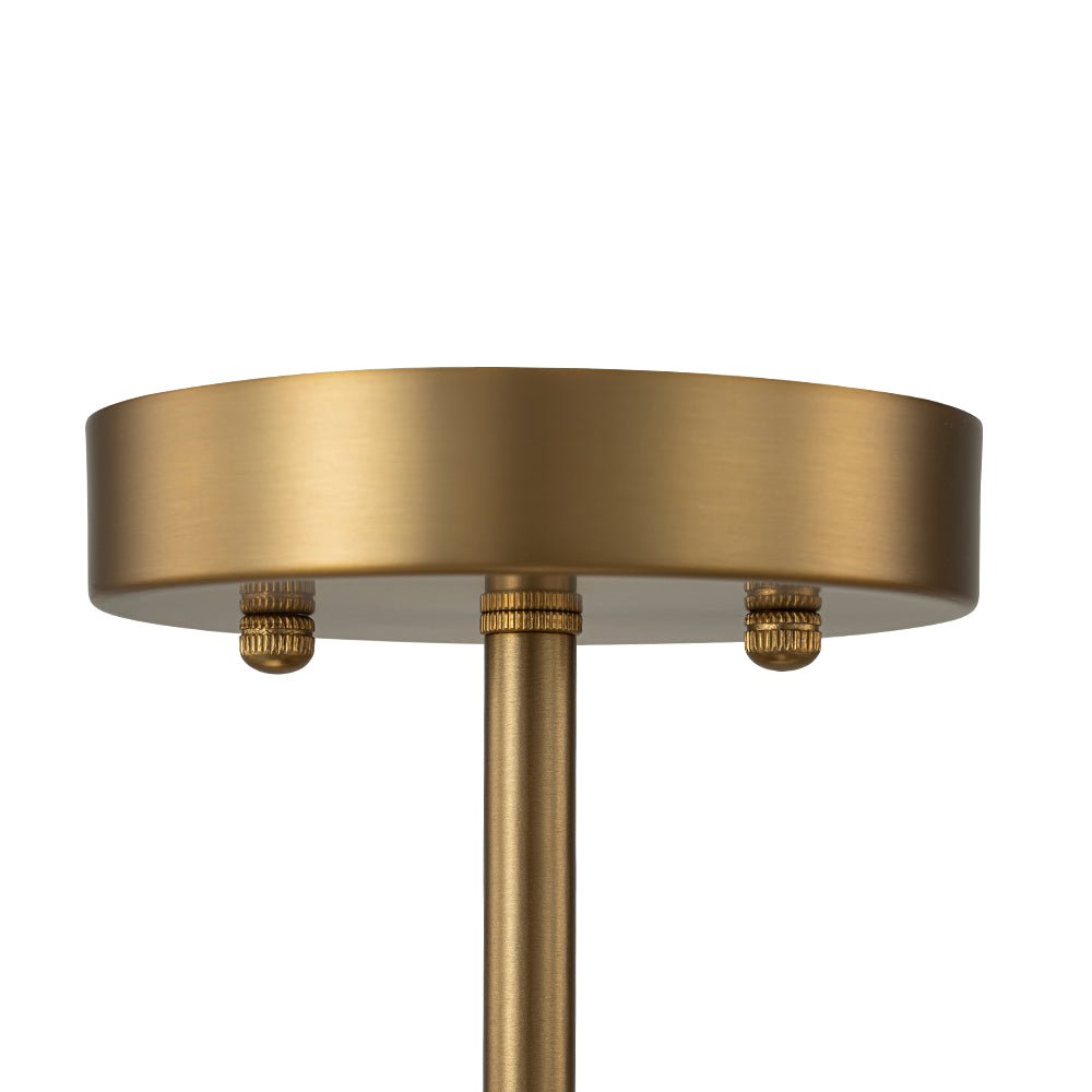 Cluster Rippled Textured Glass Bubble Semi Flush Chandelier