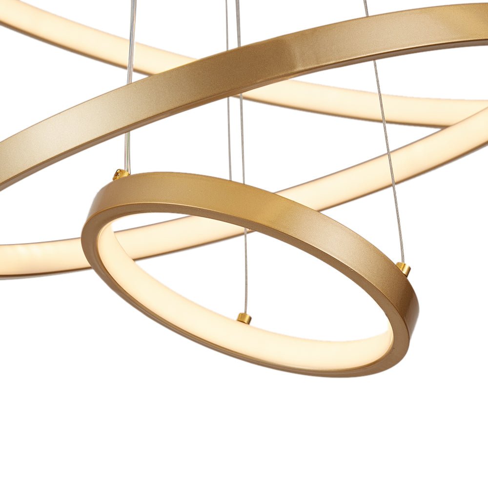 Contemporary Adjustable 3-Tier LED Circle Light