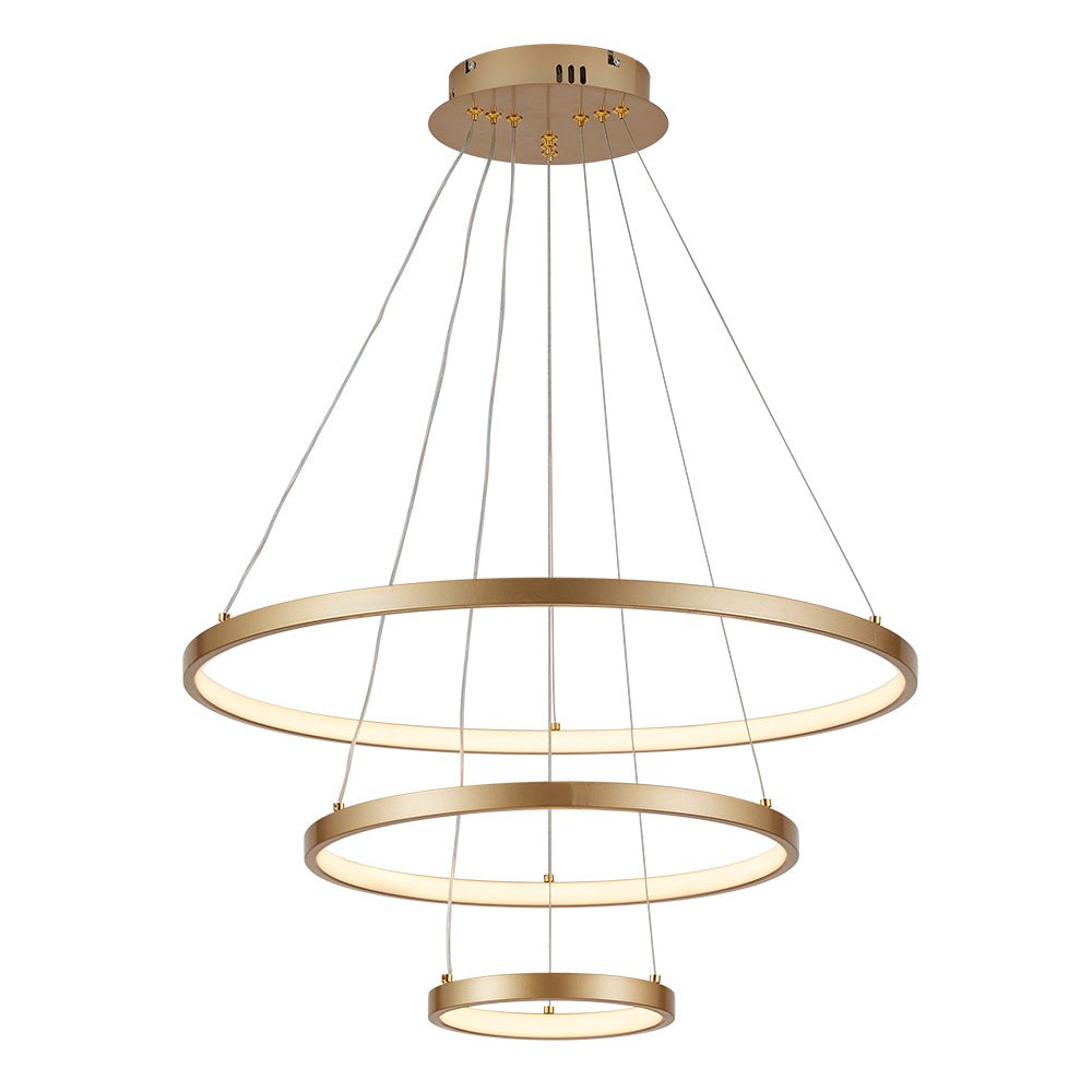 Contemporary Adjustable 3-Tier LED Circle Light