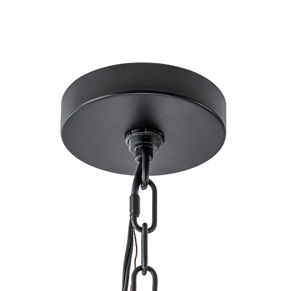 (OpenBox) Contemporary Glass Wide Square Lantern Pendant Chandelier
