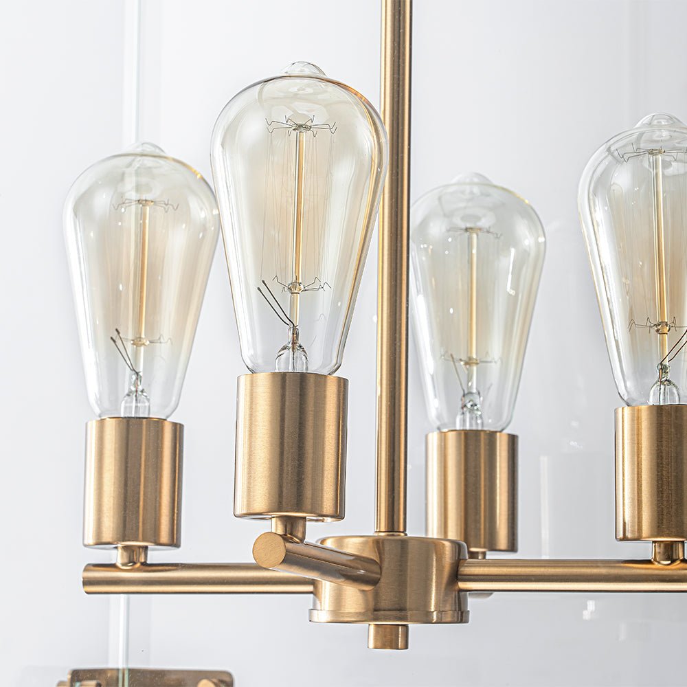 (OpenBox) Contemporary Glass Wide Square Lantern Pendant Chandelier