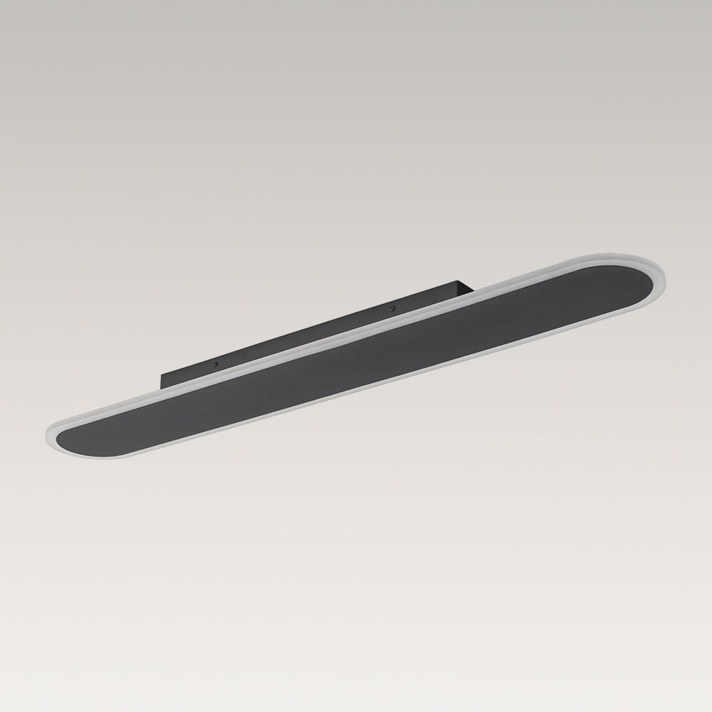 Contemporary Long Oval Warm Dimmable LED Ceiling Light