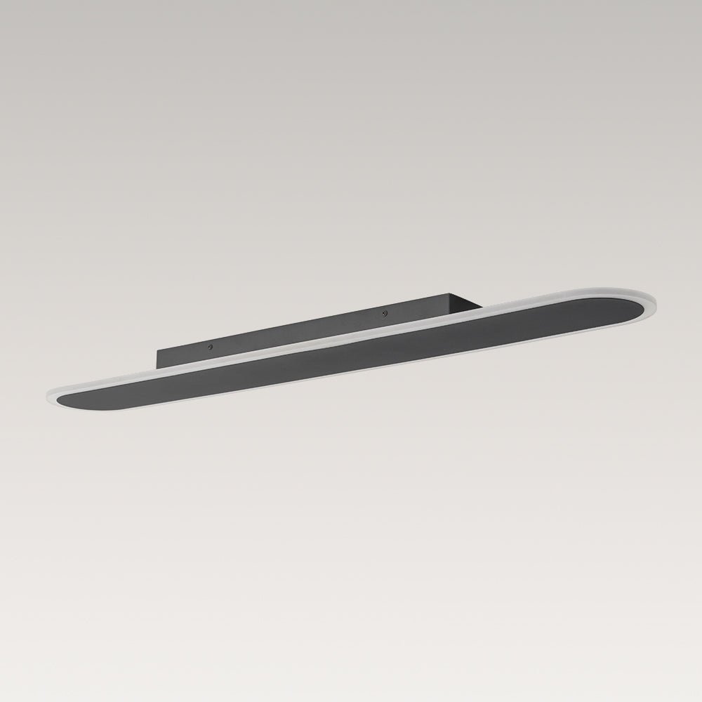 Contemporary Long Oval Warm Dimmable LED Ceiling Light