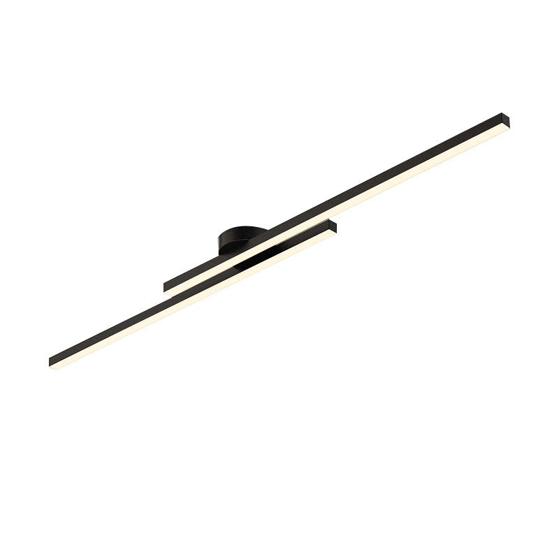Dimmable 2-Light Long Strip Linear LED Flush Mount
