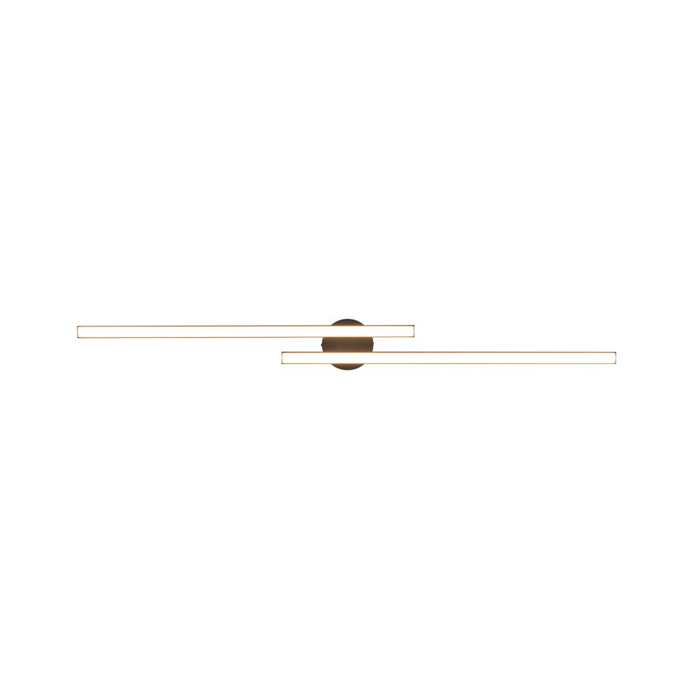 Dimmable 2-Light Long Strip Linear LED Flush Mount