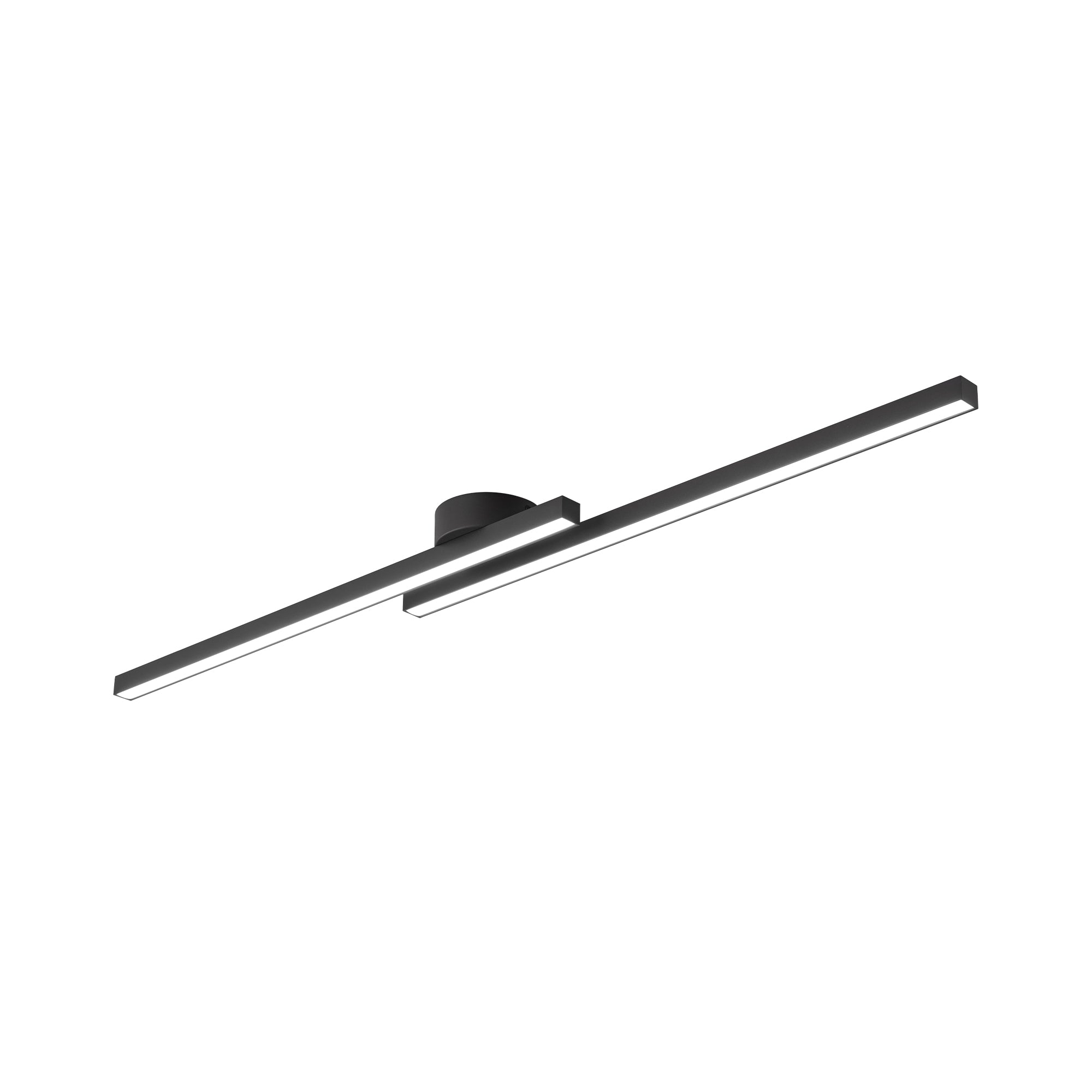 Dimmable 2-Light Long Strip Linear LED Flush Mount