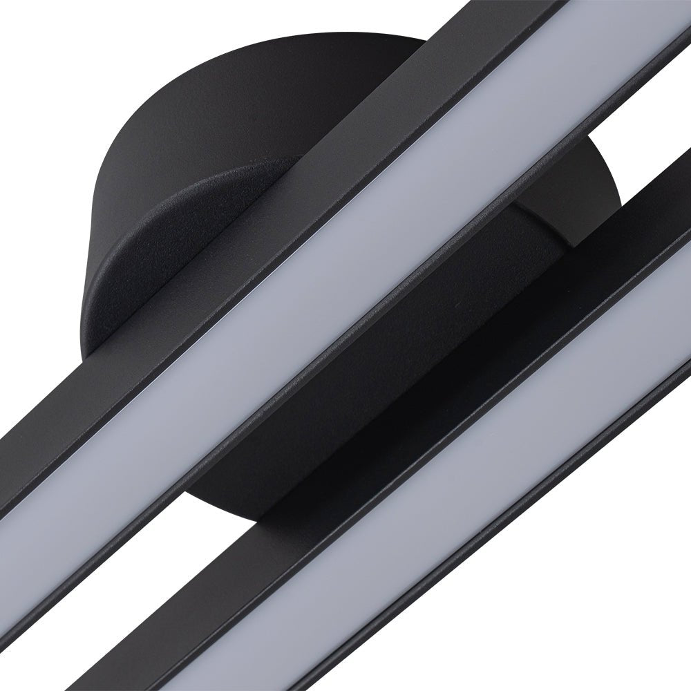 Dimmable 2-Light Long Strip Linear LED Flush Mount