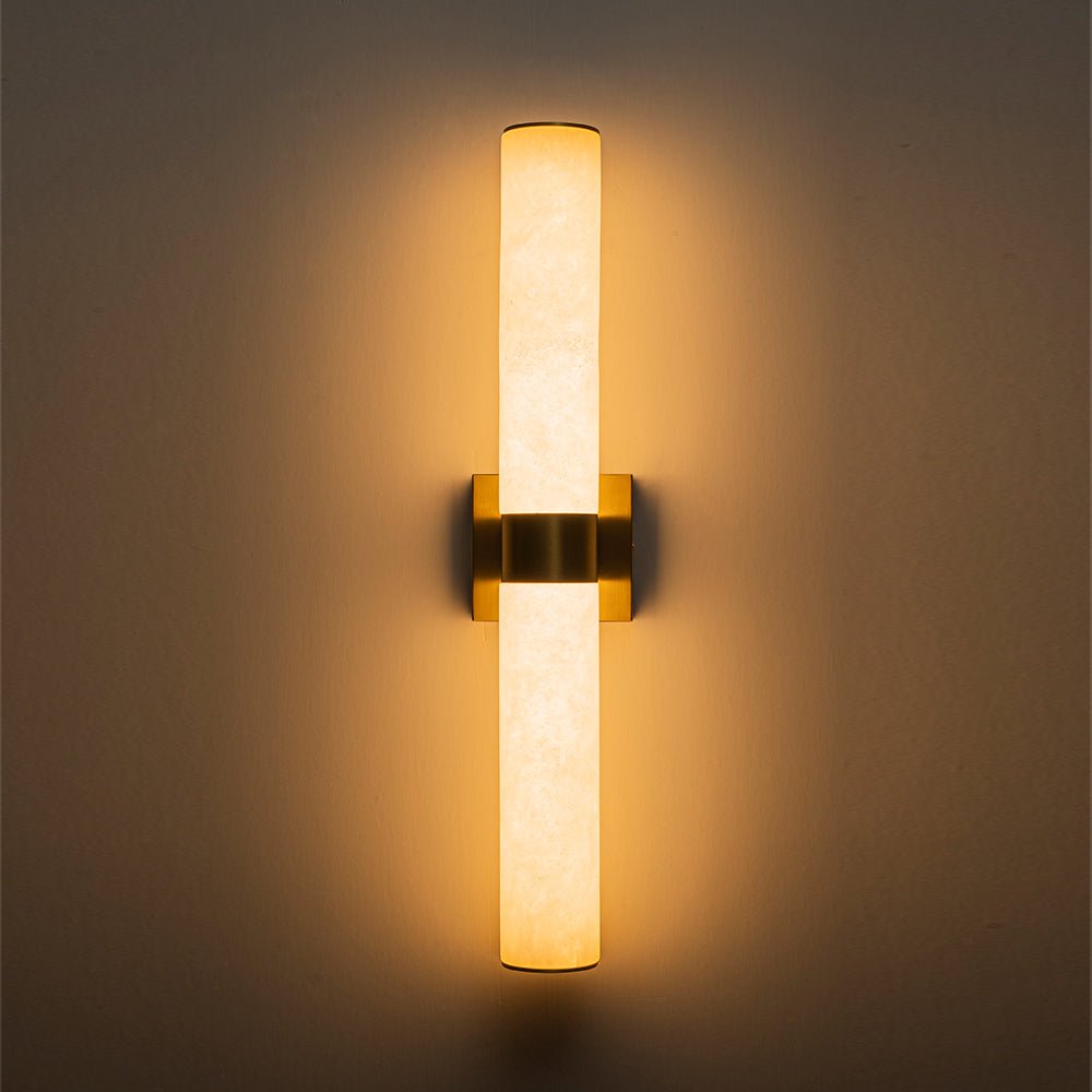 (OpenBox) Dimmable LED Marble Tube Linear Bathroom Wall Sconce