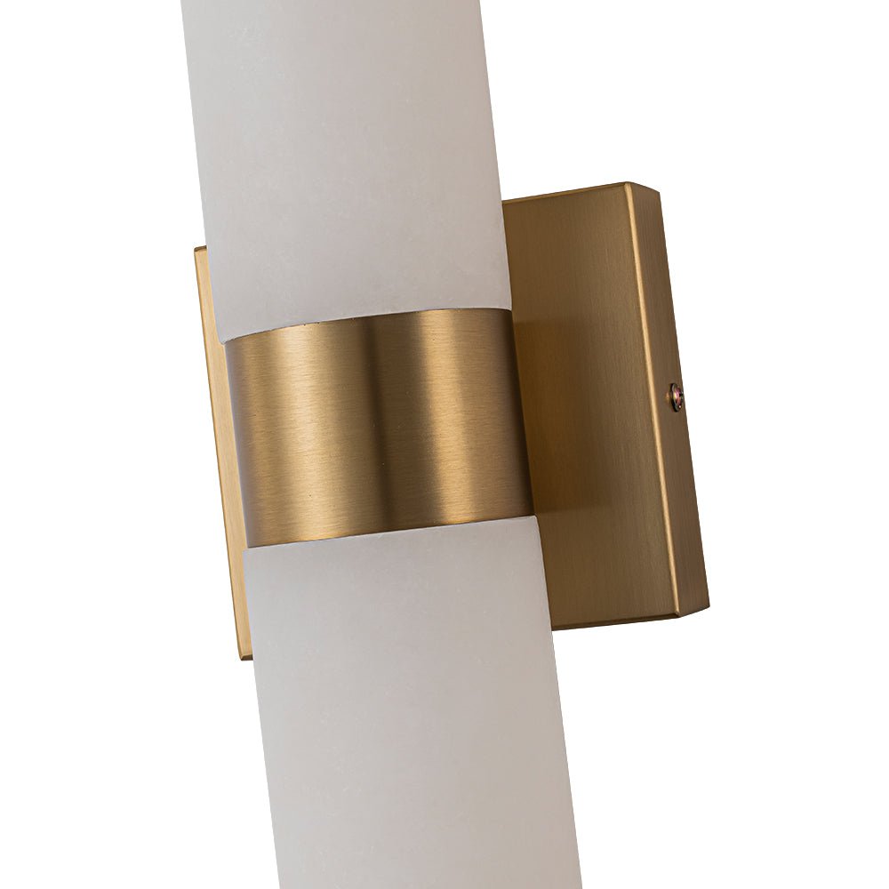 (OpenBox) Dimmable LED Marble Tube Linear Bathroom Wall Sconce