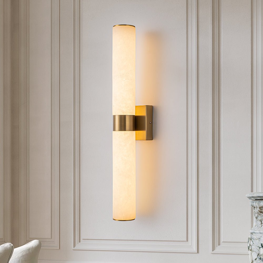 (OpenBox) Dimmable LED Marble Tube Linear Bathroom Wall Sconce